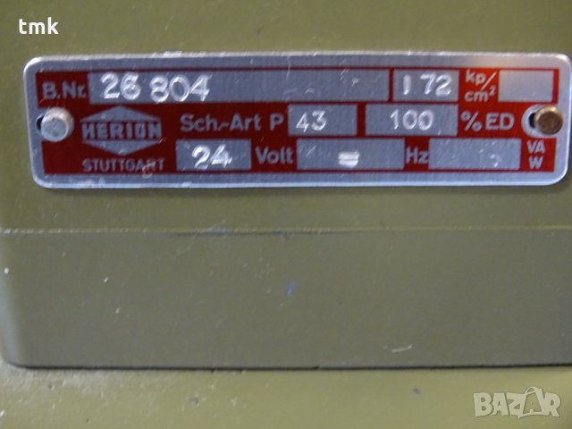 Хидравличен разпределител HERION 26804/172, снимка 4 - Резервни части за машини - 32779673