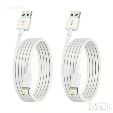 USB кабел за iPhone, iPod Touch , iPod Nano, iPad/Air и iPad Mini  200 см, снимка 2 - Аксесоари за Apple - 50545270