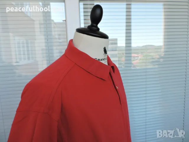 Gant Mens Red Short Sleeve Cotton Pique Casual Polo Cotton T-Shirt Size XL, снимка 7 - Тениски - 50326635