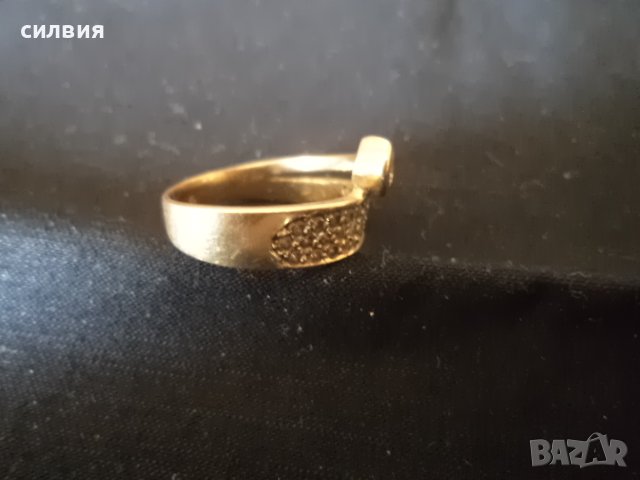 дамски златен пръстен , снимка 2 - Пръстени - 36689279