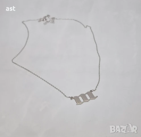 Сребърно колие "Ангелски числа", снимка 8 - Колиета, медальони, синджири - 50474651