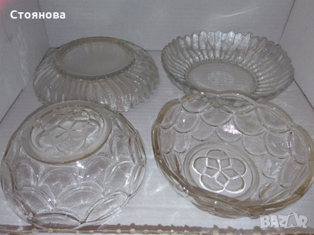 Стъклени купички и чинийки за различни десерти и ядки, снимка 2 - Чинии - 26848469