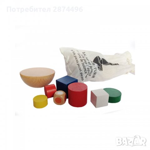 3614 Дървени геометрични блокчета, снимка 3 - Други - 37941792