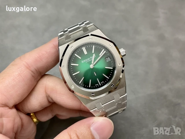 Мъжки часовник Audemars Piguet 16202ST Royal Oak Jumbo "50th Anniversary" с автоматичен механизъм, снимка 4 - Мъжки - 50655055