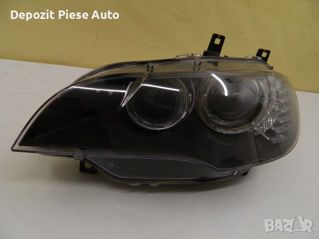 Ляв фар BMW X6 E71 Bi-Xenon адаптивен, 2008, 2009, 2010, 2011, 2012, оригинален код 7271361093, снимка 2 - Части - 51937499
