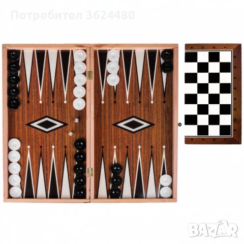  Табла с Шах в дървена кутия, снимка 2 - Други стоки за дома - 40157818