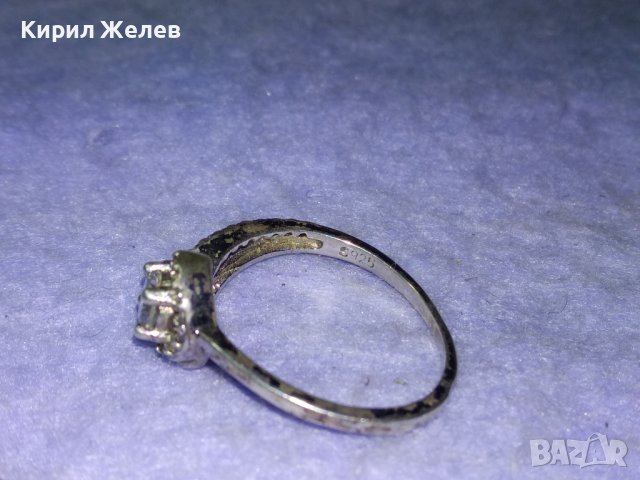 СКЪПОЦЕНЕН СРЕБЪРЕН ПРЪСТЕН СРЕБРО S925 с БЯЛА ПОЗЛАТА и ФАСЕТИРАНИ ЮВЕЛИРНО ЦИРКОНИ 40109, снимка 5 - Пръстени - 43308494