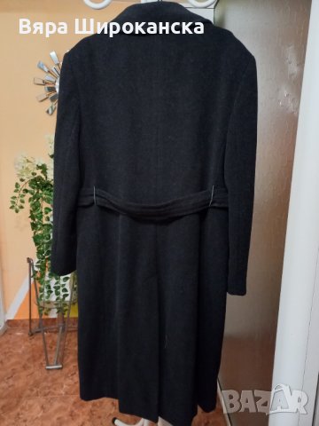 Плътно, черно италианско палто. Размер: ХL. Леко и меко, с подплата., снимка 3 - Палта, манта - 40524716