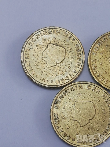 лот 50 евро-цента Холандия 1999-2000-2001 г., снимка 2 - Нумизматика и бонистика - 52351695