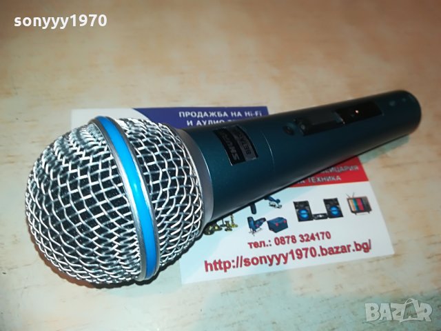 shure beta sm58s-profi-внос швеицария, снимка 3 - Микрофони - 28542014