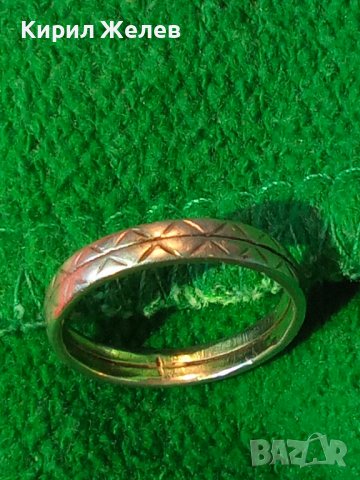 СТАРИНЕН ФИН СРЕБЪРЕН РЕТРО АРТ ПРЪСТЕН ХАЛКА КОВАНО СРЕБРО ВИСОКА ПРОБА РЪЧНО ОРНАМЕНТИРАН 35034, снимка 2 - Антикварни и старинни предмети - 39643665