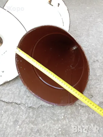 старинна емайлирана промишлена лампа, снимка 7 - Други - 47739269