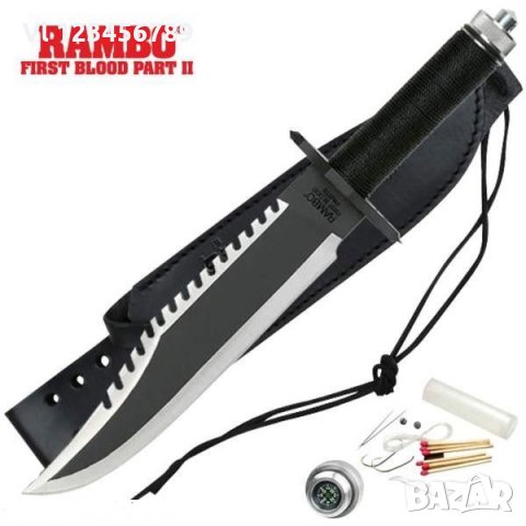 Колекционерски нож RAMBO-FIRST BLOOD-РАМБО -2 ра част, снимка 2 - Ножове - 32854197