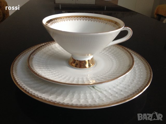 Vintage. Ново трио от Winterling Bavaria за кафе/чай и десерт, чаша и 2 чинии, сервиз, сет, чиния, снимка 5 - Антикварни и старинни предмети - 33395201