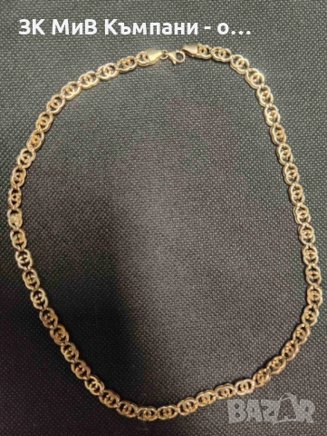 Златен синджир 8.46гр 14к 45см, снимка 3 - Колиета, медальони, синджири - 52449090