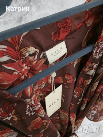 Кимоно VILA CLOTHES, M, Флорални мотиви, снимка 6 - Пижами - 44879382