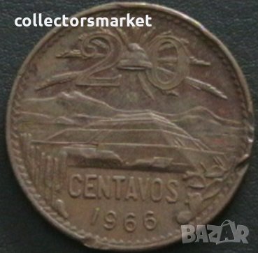 20 центаво 1966, Мексико