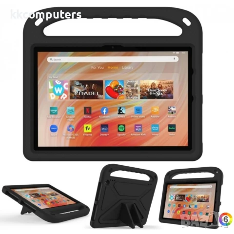 Amazon Kindle Fire HD 10 2023 EVA Удароустойчив Калъф и Протектор, снимка 6 - Калъфи, кейсове - 51146874