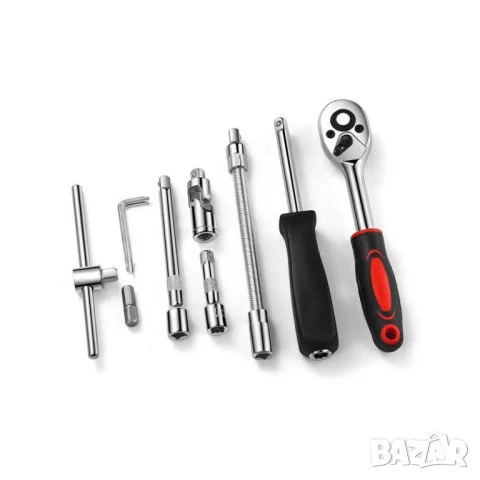 ПРОМО!! Комплект инструменти гедоре 1/4" в куфар, 46 части, снимка 8 - Гедорета - 51336187