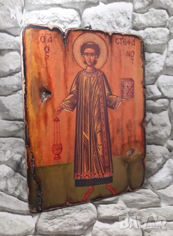 Икона на свети Стефан 25/19 см, подходяща за Стефановден 27 декимври, снимка 2 - Икони - 43464274