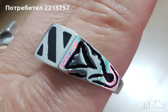 Мъжки сребърен пръстен, снимка 2 - Пръстени - 52460257