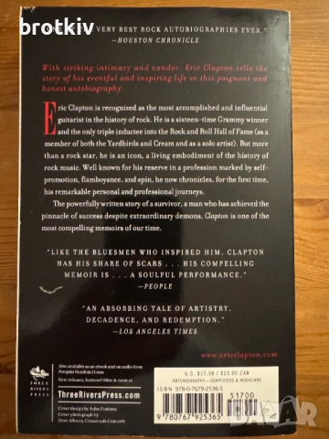 Eric Clapton - The Autobiography, снимка 2 - Други - 52326035