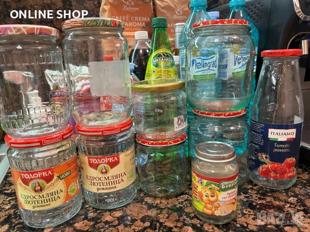 Стъклени буркани с капачки, снимка 6 - Буркани, бутилки и капачки - 53252246