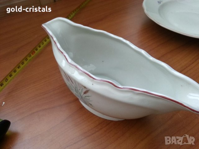 Стар български порцелан сосиера, снимка 2 - Антикварни и старинни предмети - 33423027