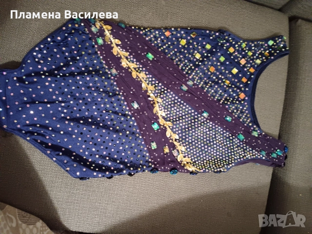 Трико за художествена гимнастика за височина 138-148 см, размер 36, снимка 5 - Художествена гимнастика - 52954388