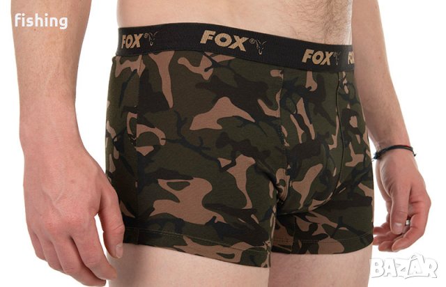 Боксерки Fox Camo Boxers - 3 чифта, снимка 1 - Екипировка - 33359374