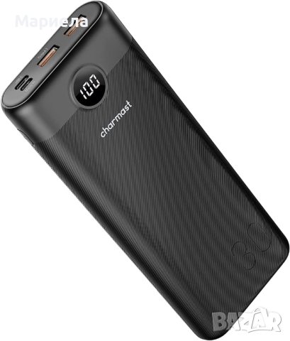 Charmast Power Bank 30000mAh, 20W Power Delivery QC 3.0 USB C Battery Pack Quick Charge Portable , снимка 2 - Външни батерии - 43382922