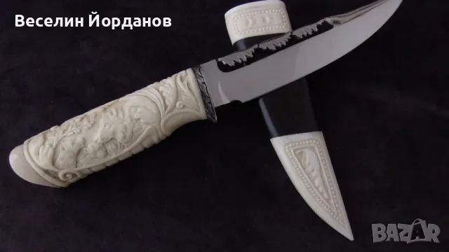 Ръчно изработени дамаскови авторски ножове, снимка 2 - Ножове - 49143393