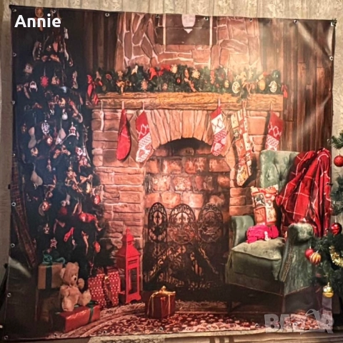 Коледен фон винил 