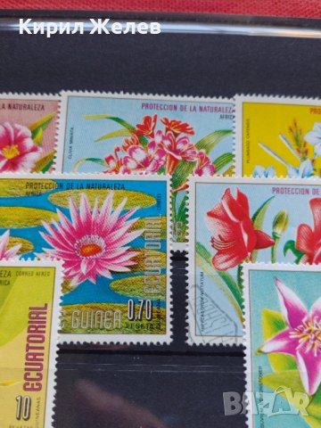 Пощенски марки чиста комплектна серия Цветя Пощта Екваториална Гвинея за колекция - 22586, снимка 4 - Филателия - 36658274