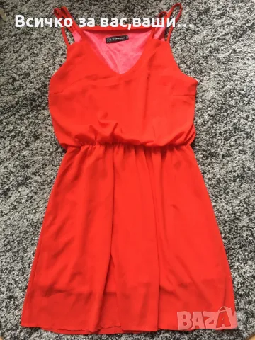 Червена,лятна рокля-10лв.