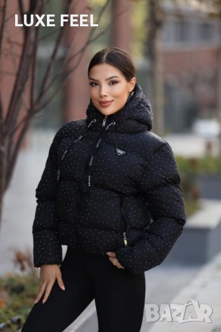 Дамски Зимни Якета с Камъни ⚜️Prada, снимка 6 - Якета - 52564541