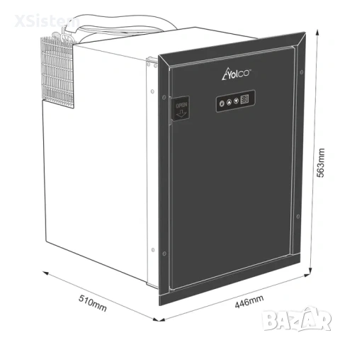 Нов компресорен хладилник на 1224V, снимка 2 - Хладилници - 53207218