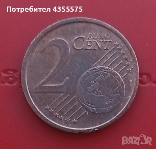 УНИКАТ 2 евро цента 2002 Италия, снимка 2 - Нумизматика и бонистика - 53256847