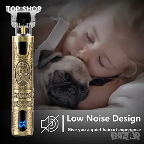 Нов Професионален тример Електрическа самобръсначка машинка за подстригване на коса Мъже Подарък, снимка 2 - Тримери - 49638622