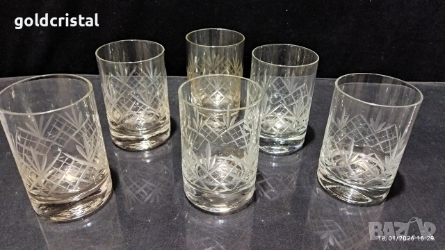 стари стъклени чаши , снимка 2 - Антикварни и старинни предмети - 53143830