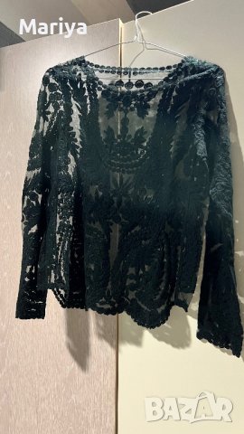 Дантелена блуза, снимка 5 - Блузи с дълъг ръкав и пуловери - 39113842