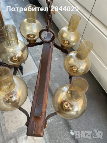 продавам старинен полилей от 1935г, снимка 4 - Антикварни и старинни предмети - 50320150