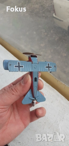 Малко колекционерско метално самолетче играчка, снимка 7 - Антикварни и старинни предмети - 53335815