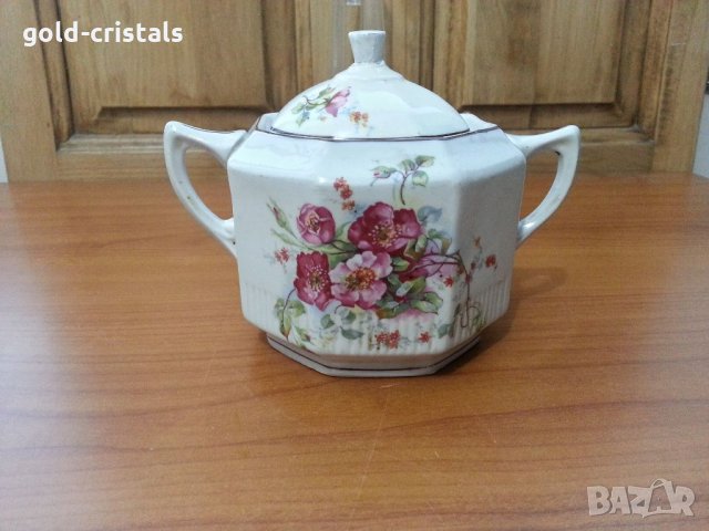 Стара захарница фин порцелан, снимка 6 - Антикварни и старинни предмети - 33413939