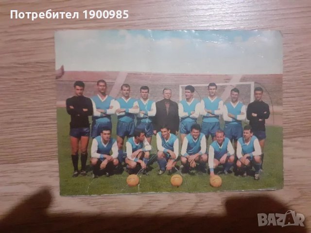 Ретро футболна картичка на Левски