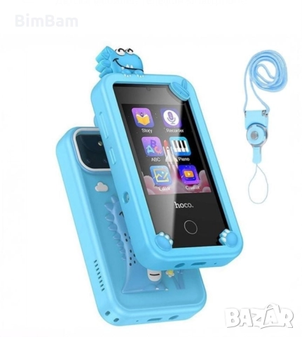 Детски смартфон с калъф с динозавър, 2.8" / Разпродажба, снимка 2 - Музикални играчки - 52115992