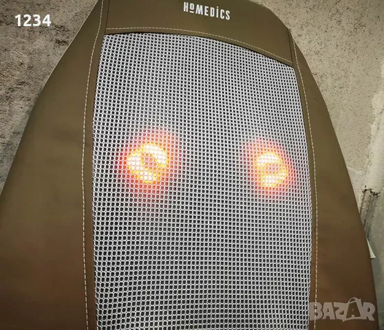 Масажор HoMedics SBM-215H масажираща седалка за Шиацу масаж с подгрев, снимка 4 - Масажори - 49024396