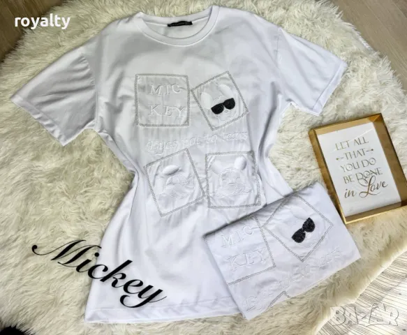 Памучни дамски тениски Различни цветове , снимка 3 - Тениски - 50405762