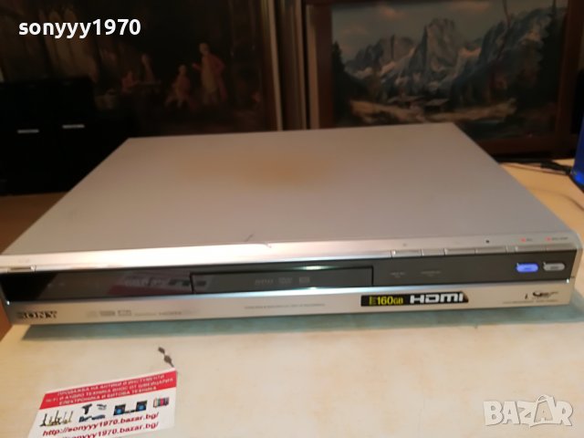 SONY RDR-HX825 HDMI HDD/DVD RECORDER-160GB 2705221900, снимка 8 - Плейъри, домашно кино, прожектори - 36895773