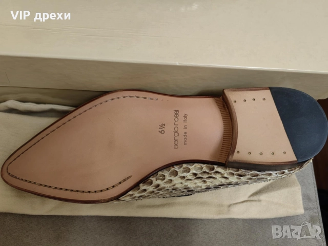 Мъжки обувки Sergio Rossi Piton Змийска кожа, снимка 4 - Ежедневни обувки - 52687818